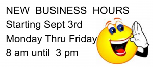NEW BUSINESS HOURS
